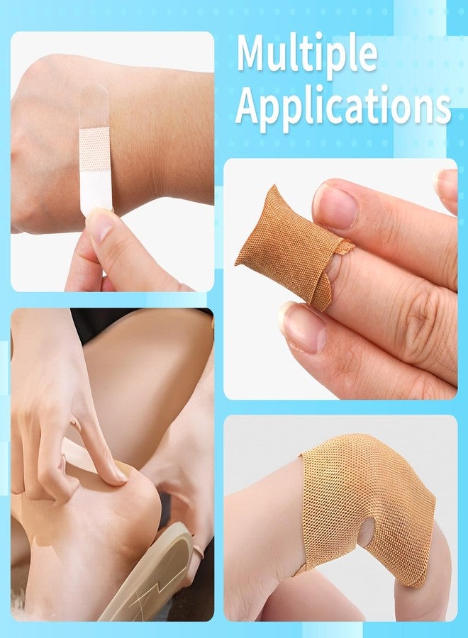 AndicAge 200pcs Adhesive Bandages Assorted Sizes Small Flexible Breathable Fabric Fingertip Bandages Bulk for Family First Aid Wound Skin Wrap - Image 4
